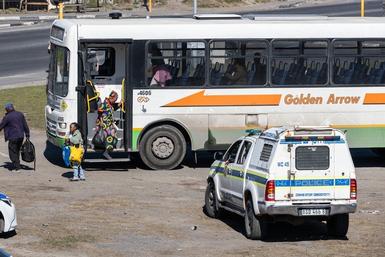 Transport disruption visible on a Cape Town route