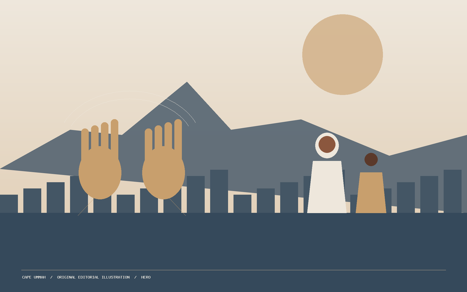 A mosque welcome designed with predictable access information